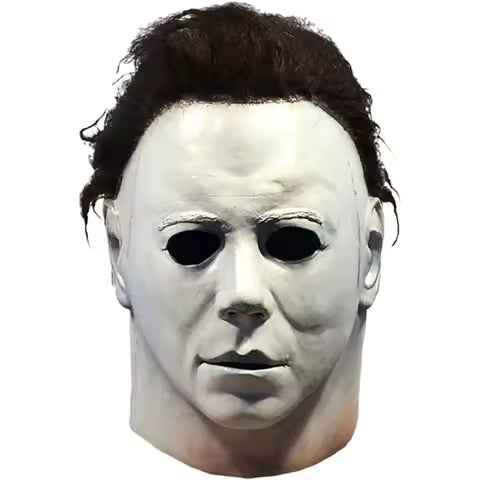 Maschera horror realistica in lattice di schiuma di Michael Myers - Perfetta per feste in costume di Halloween, replica fatta a mano del personaggio iconico