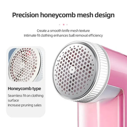 Removedor de pelusa y afeitadora de tela con cuchillas de acero inoxidable para bolas de lana y algodón