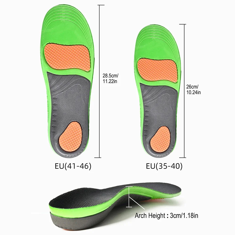 Orthopedic Arch Support Insoles Thick Shock Absorption Plantar Fascia Insole