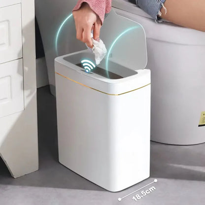 Touchless Smart Sensor Trash Can 15L Waterproof Automatic