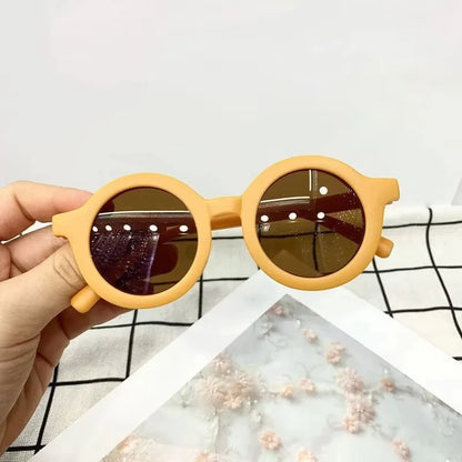Kids Sunglasses Round Frame Anti-UV400 for 1-7 Year Olds, Children's Sun Protection, Stylish Design