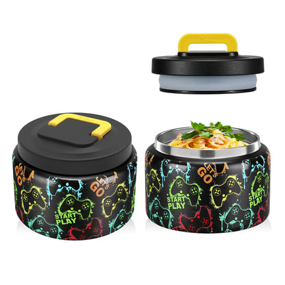 Barattolo per alimenti isolato 8 Oz bambini acciaio inossidabile thermos a vuoto ritorno a scuola 2025 a prova di perdite senza BPA