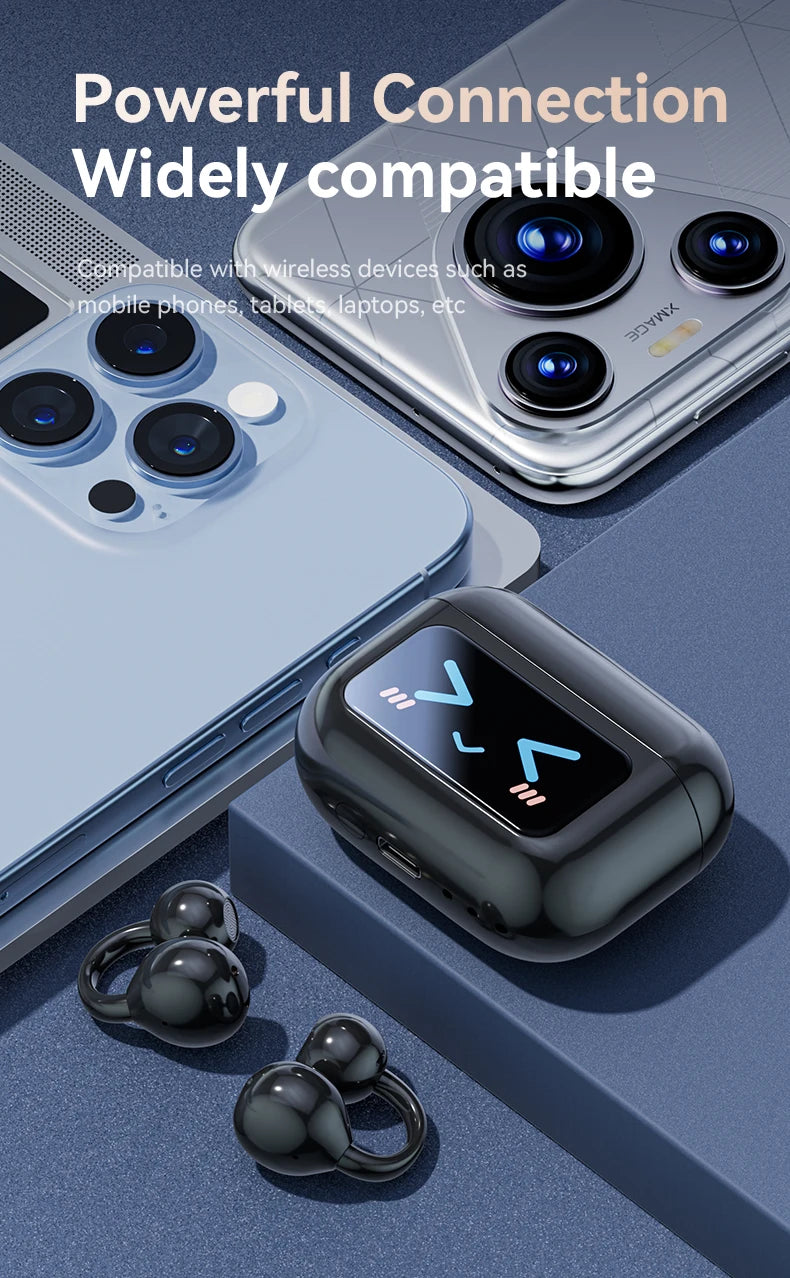 Wireless Translator Earbuds Touch Screen Case 144 Languages