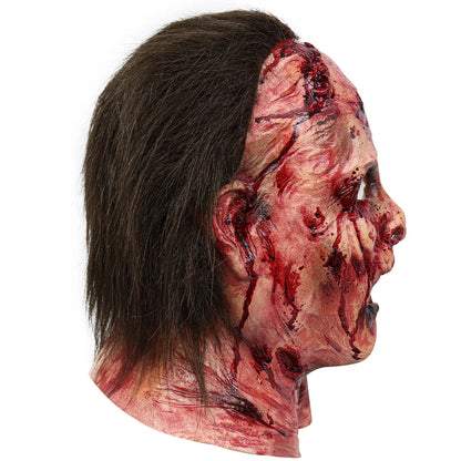Scary Clown Silicone Full-Head Cosplay Mask Funny Masquerade Headgear for Adults 2026