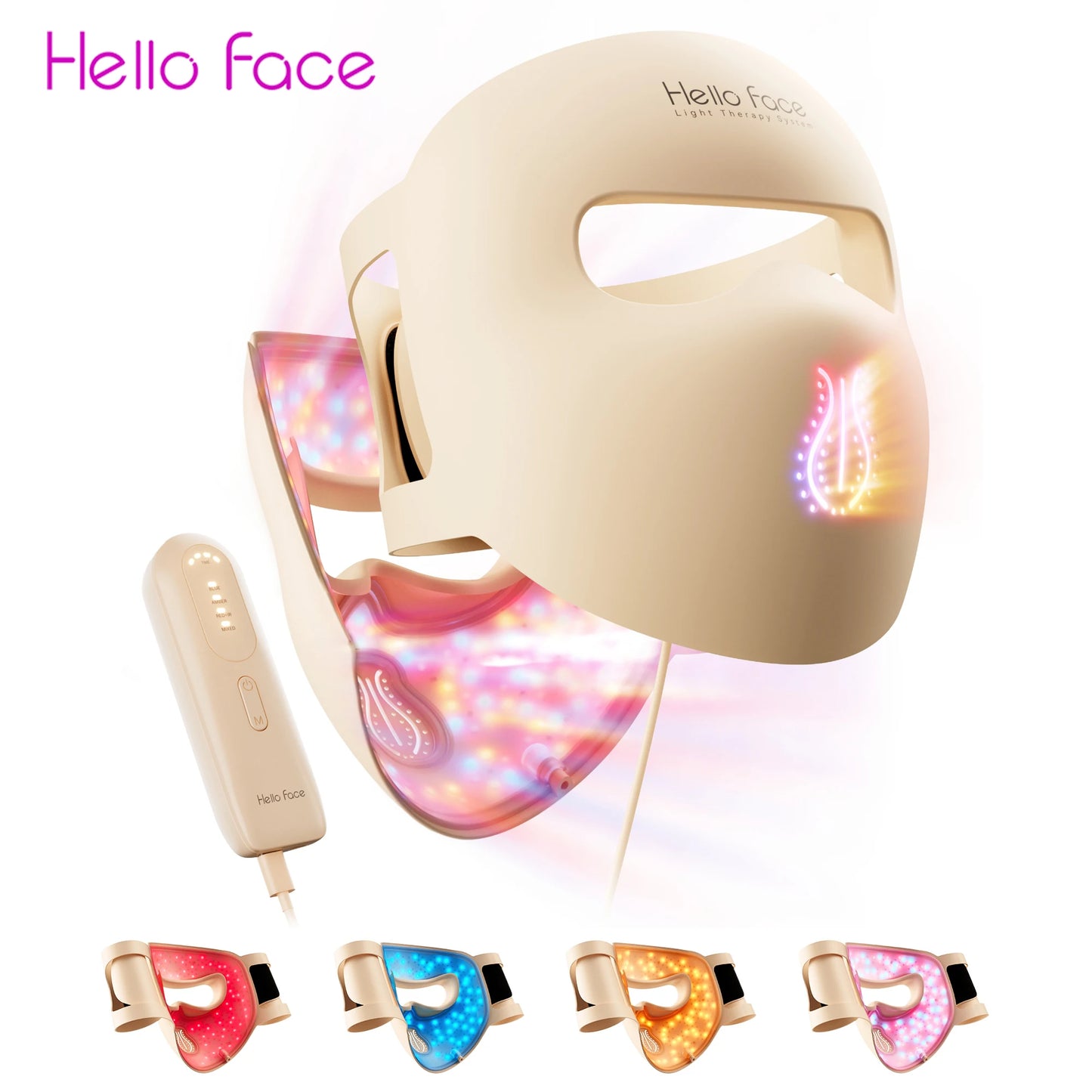 LED Light Therapy Mask 4D Facial Device Anti Aging And Acne Care Fall 2026 Skincare Trend