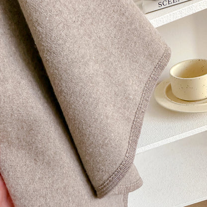 Warm Womens Poncho - Draped Cape Knot, Cashmere Pashmina