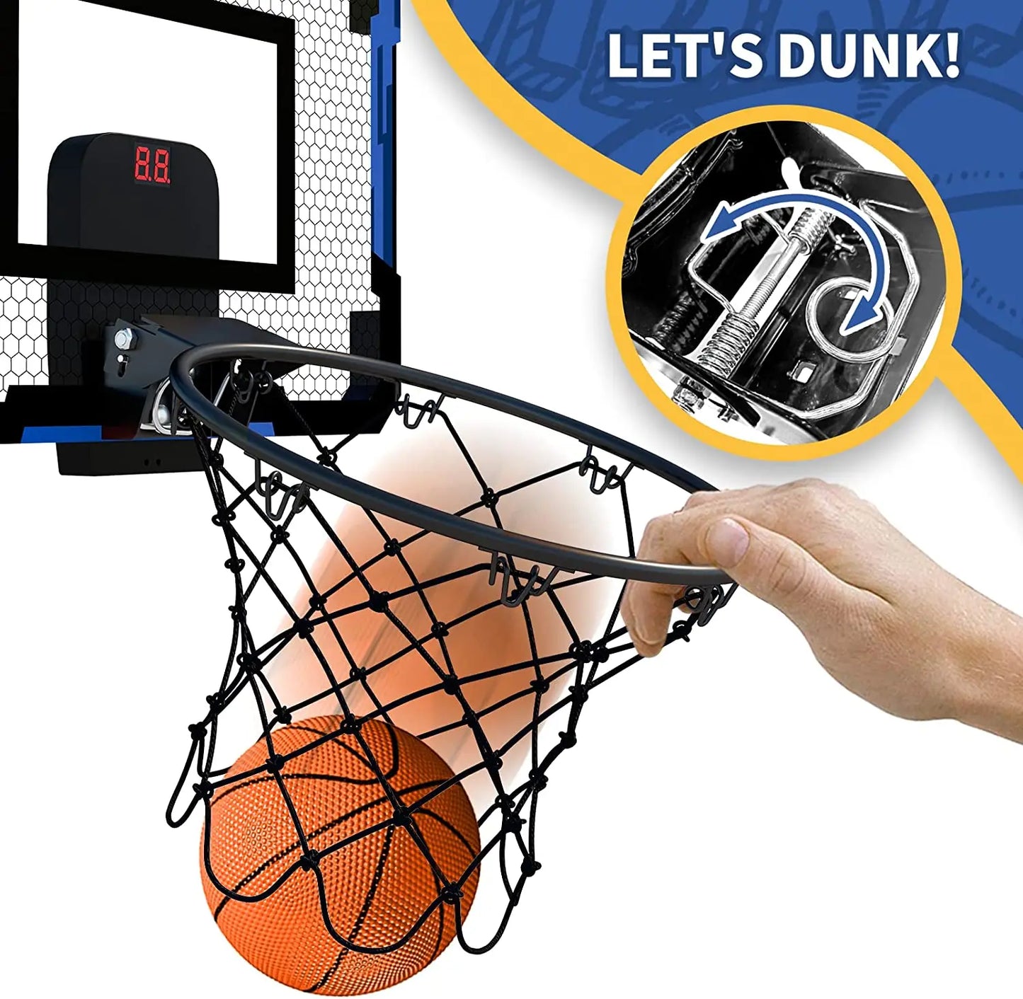 Basketball Hoop For Kids Wall Mounted Mini Backboard Set Indoor Outdoor Play Back To School 2026 Gift