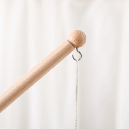 Wooden Baby Mobile Crib Arm Holder Newborn Sensory Toys