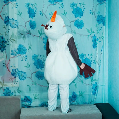 Olaf Frozen-sneeuwman-cosplaykostuum voor kinderen en peuters, cartoonverkleedkleding voor Halloween, kerst- en verjaardagsfeestjes 2026