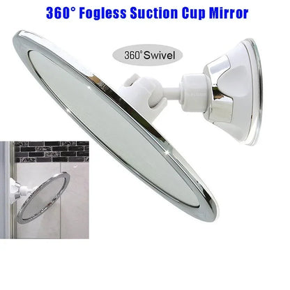 Makeup Mirror Fogless Suction Cup 6 Inch 360 Rotation Shower Bathroom Mirror Fall 2025 Fog Free Grooming