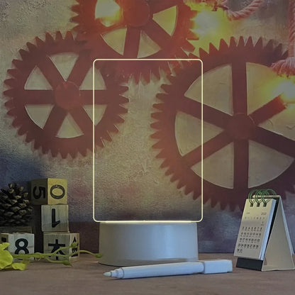 Lavagna Messaggi LED Creativa Lampada Notturna - Lampada USB Doodle per Bambini, Un Divertente Regalo di San Valentino