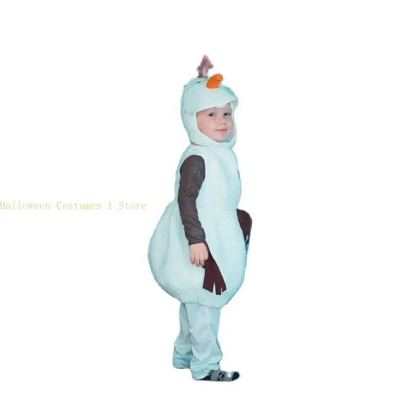 Olaf Frozen-sneeuwman-cosplaykostuum voor kinderen en peuters, cartoonverkleedkleding voor Halloween, kerst- en verjaardagsfeestjes 2026