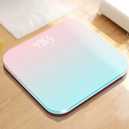 Digitale Körperwaage Gradient Glas 26 x 26 cm Badezimmer-Waage Herbst 2025 Präzise LED-Anzeige