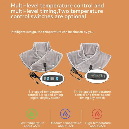 Neck Shoulder Heating Massager Infrared Vibration Therapy Pad – Pain Relief 2026