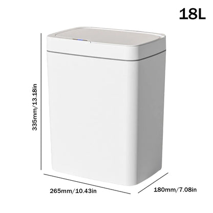 Smart Sensor Trash Can 15L 18L Touchless Quiet Waterproof