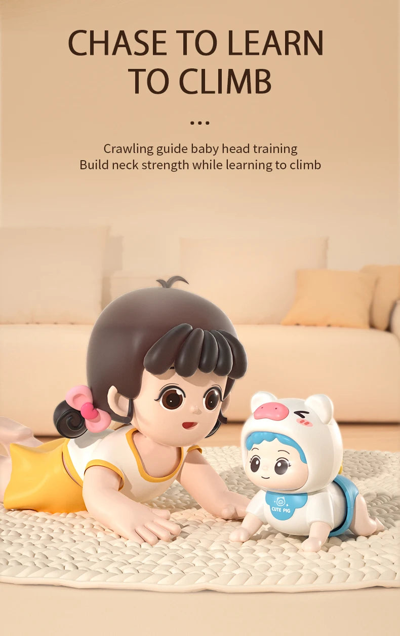 Baby Crawling Guide Toy Newborn Sensory Toys Music Aid