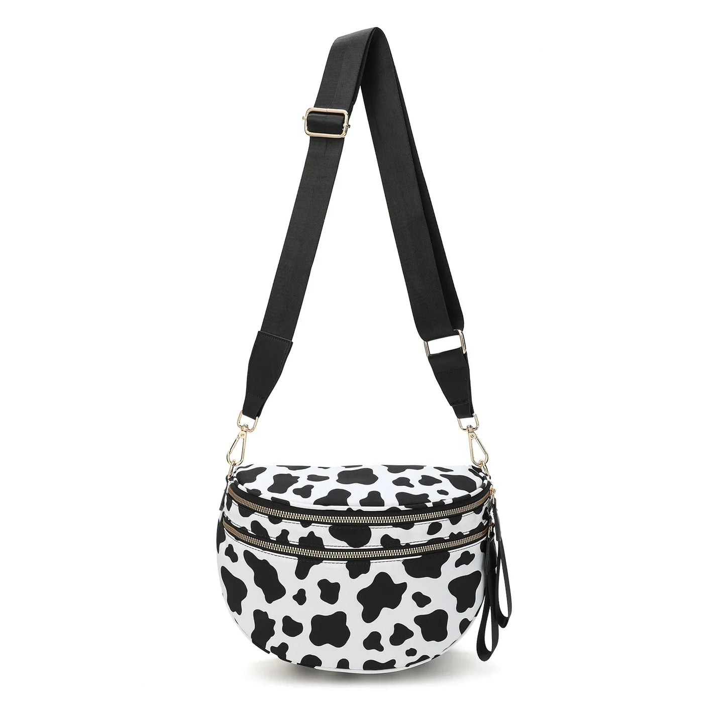 Casual women's checkered fanny pack – large capacity bum bag, adjustable crossbody mommy travel bag