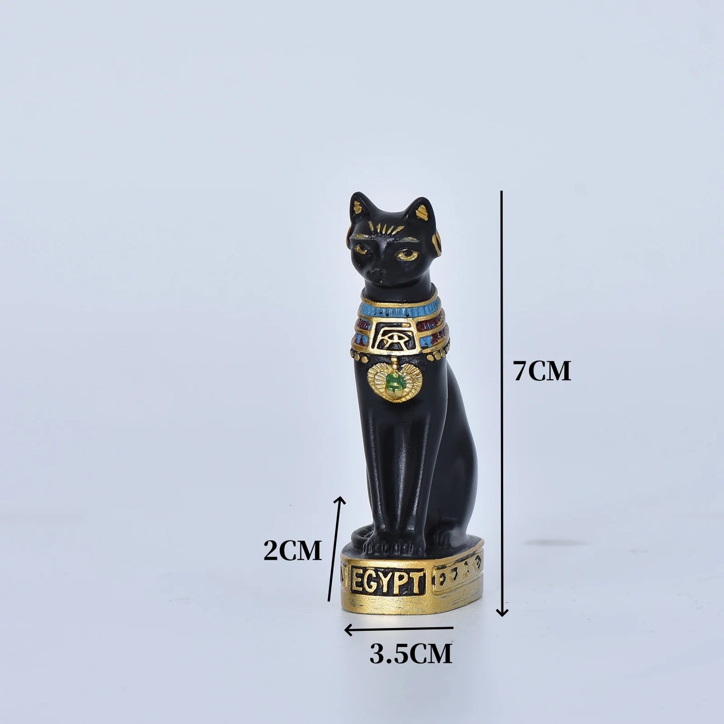 Statua mini gatto dea egizia in resina decorazione per casa e giardino idea regalo retrò