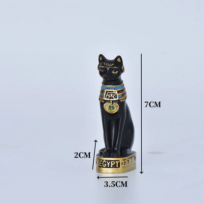 Statua mini gatto dea egizia in resina decorazione per casa e giardino idea regalo retrò