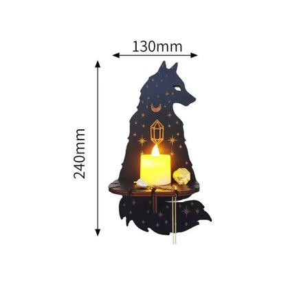 Wall Shelf Hanging Candle Shelf Whimsical Wall Decor Halloween Fall 2025 Cozy Ambient Lighting Gift Idea