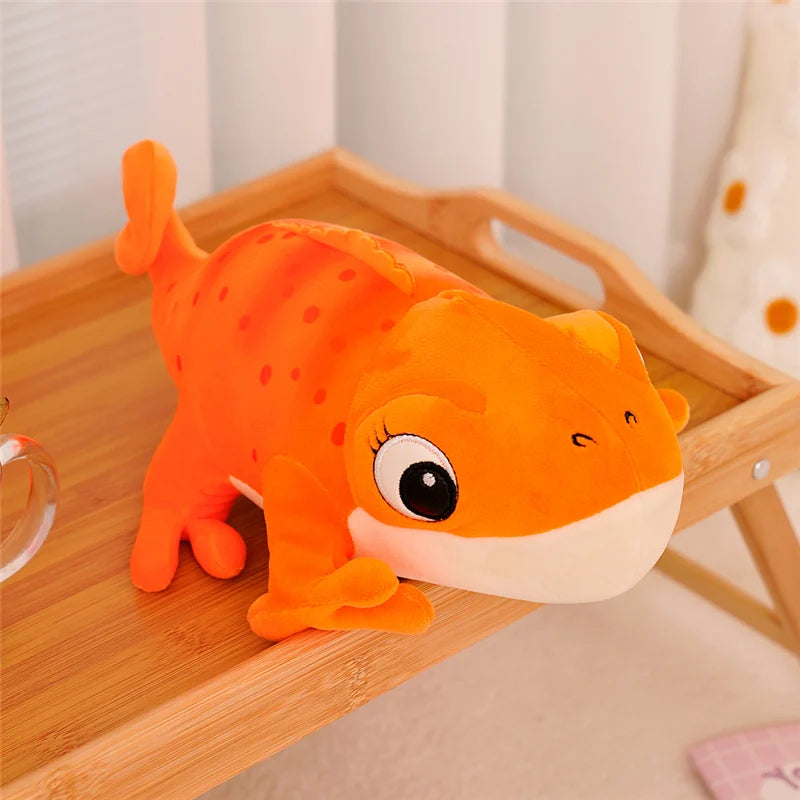 Almohada de camaleón de felpa 30cm reptil de dibujos animados regalo acogedor