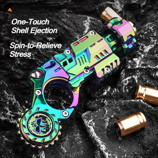 Fidget Toy Pistol Shell Ejecting Stress Relief, TikTok Viral Fall 2026 Desk Gadget Gift for Teens