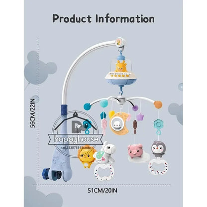 Muzikale Wieg Mobiel Pasgeboren Sensorische Speelgoed Lichtprojector