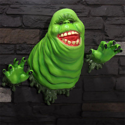 Halloween Ghostbusters-harsfiguur van de groene, oplichtende en opblaasbare geest Slimer als wanddecoratie 2026