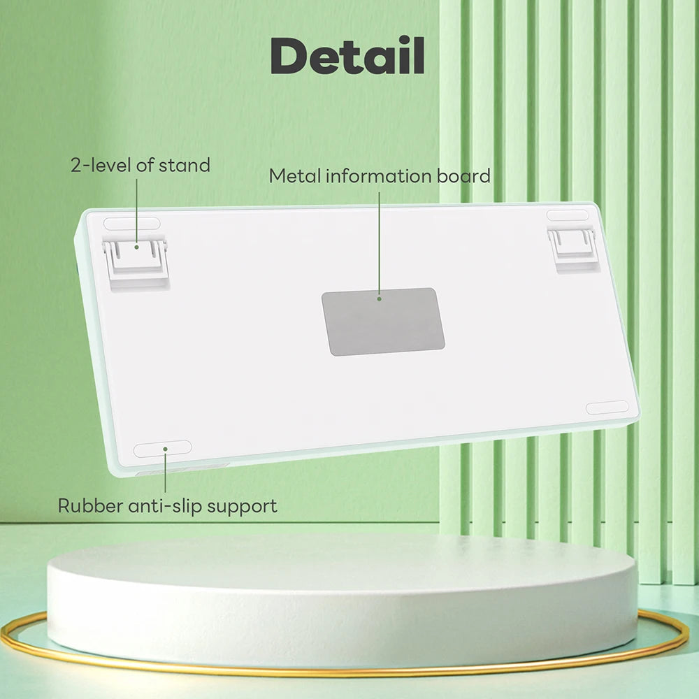 Teclado mecánico R75 junta 80 teclas RGB Hot Swap español