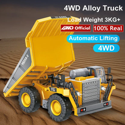 Remote Control Excavator Toy 4x4 Durable Alloy Construction Vehicle TikTok Viral Fall 2025 Kids Gift