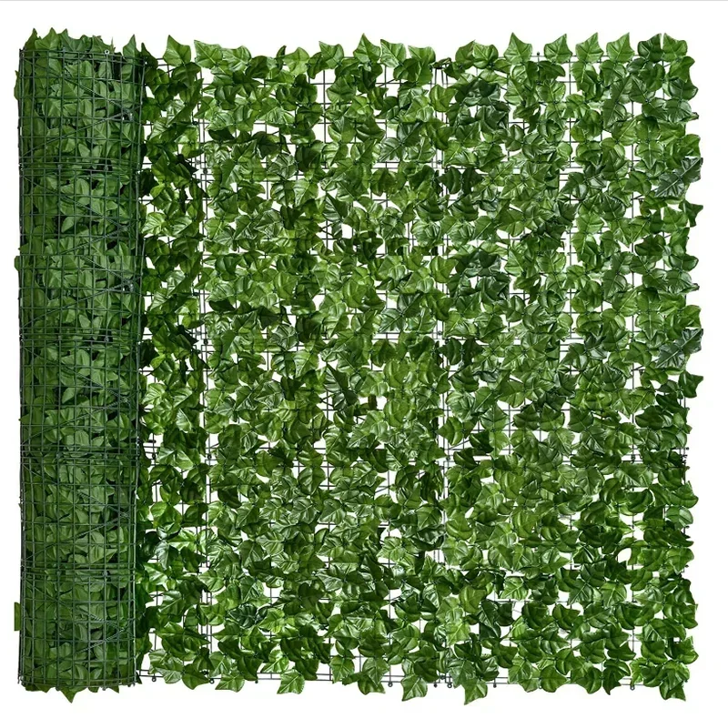 Faux Ivy Privacy Screen Panel - Indoor/Outdoor Green Leaf Garden Decoration for Home and Balcony