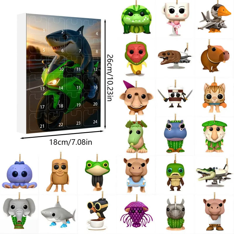 Calendario de Adviento 24 Días Recuerdo Navideño Italian Brainrot