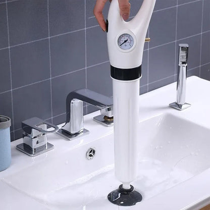 Drain Cleaner With Pressure Gauge - Pneumatic Toilet Plunger For Clogged Drains, Fall 2026 DIY Home Improvement