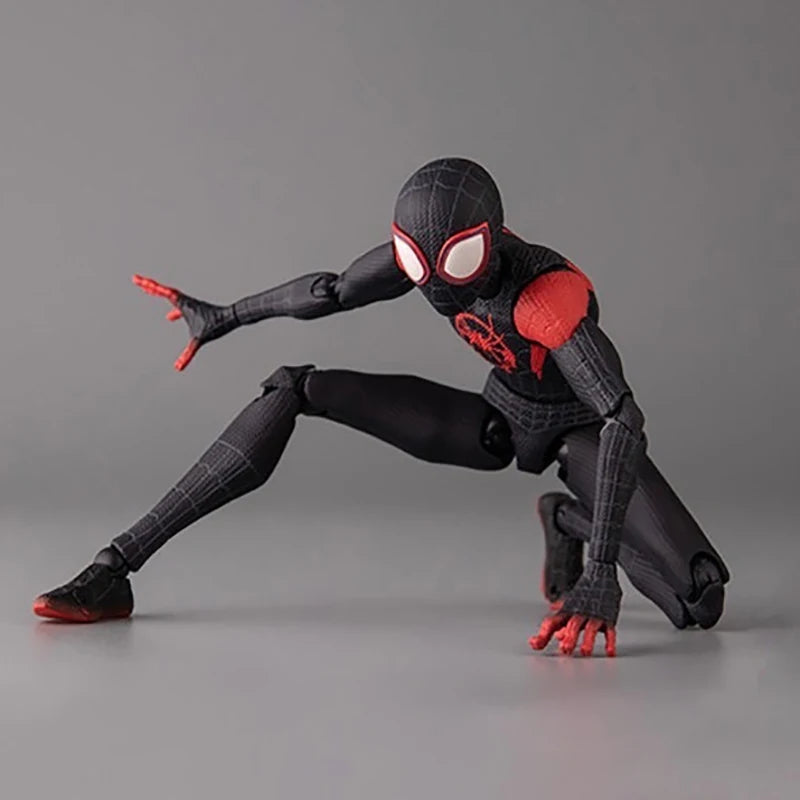 Marvel Spider-Man Miles Morales PVC Action Figur - Detaljert Sentinel Model Toy Collection for fans av Into the Spider-Verse 13 cm (5,1 tommer)