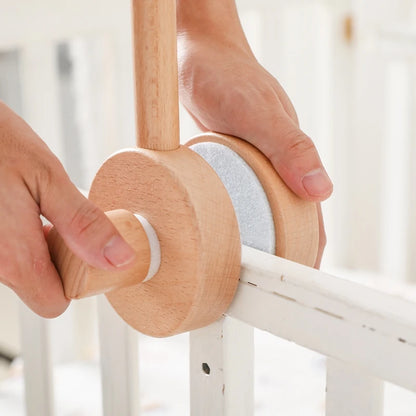 Wooden Baby Mobile Crib Arm Holder Newborn Sensory Toys