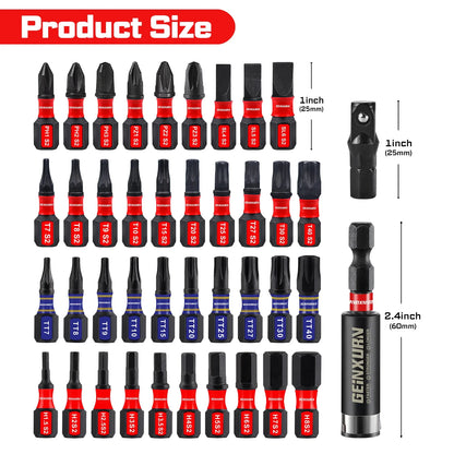 Impact Screwdriver Bits Set S2 Steel 32Piece With Magnetic Bit Holder And Case Fall 2025 DIY Gift