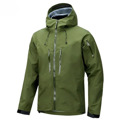 Waterproof Men's Jacket - Hooded Softshell, For Camping