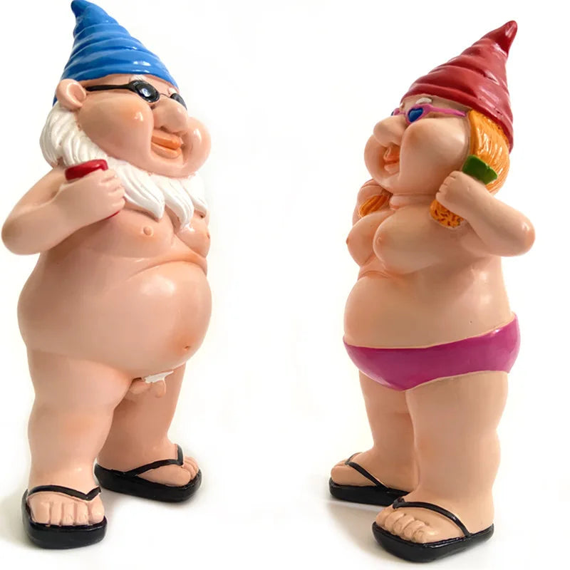 Ornamenti Natalizi Statue Nani da Giardino Gnomi Cartone Animato Set da 1 a 2 Pezzi Idea Regalo Decorazione Festiva 2026