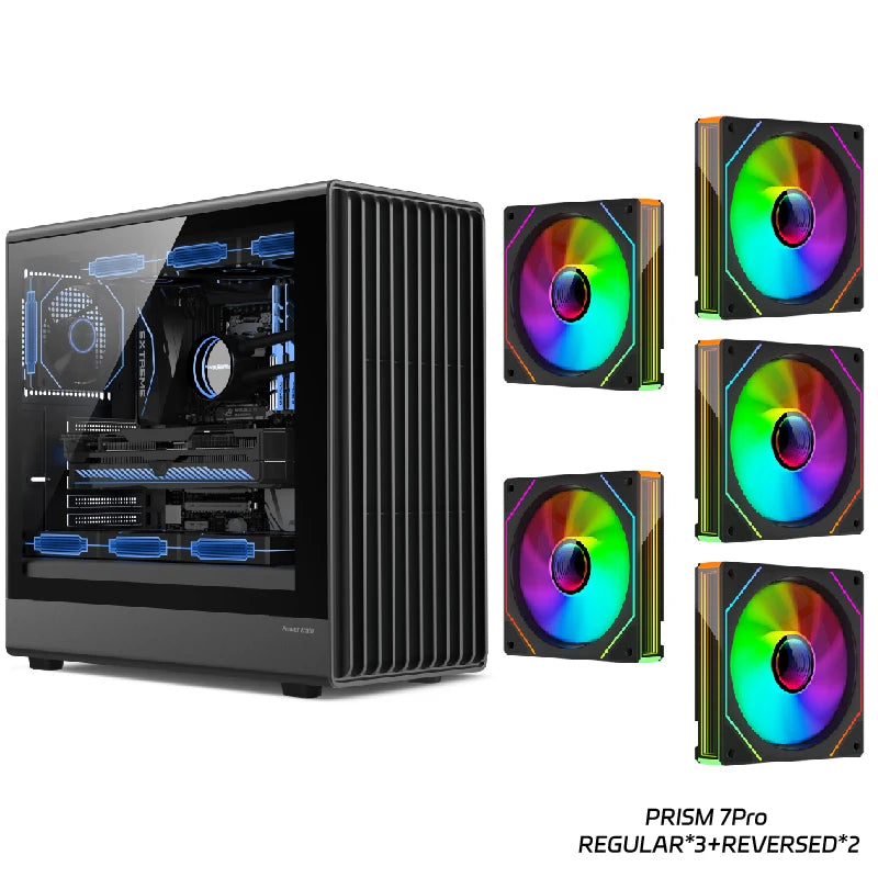 Boîtier PC avec côté en verre Support ATX M ATX ITX Radiateur 360mm