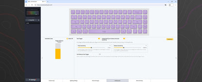 Tastiera meccanica 68 tasti effetto Hall RGB cablata compatta