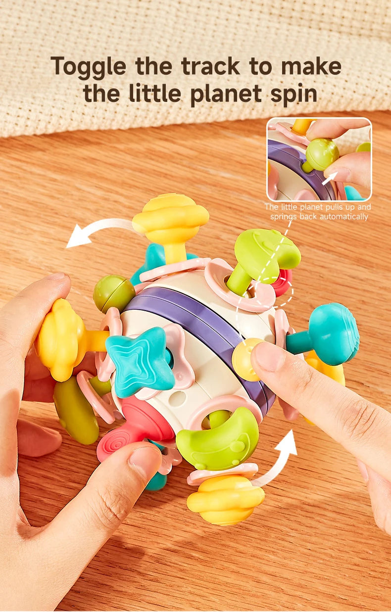 Baby Teether Rattle Hand Grip Sensory Ball Toy Newborn
