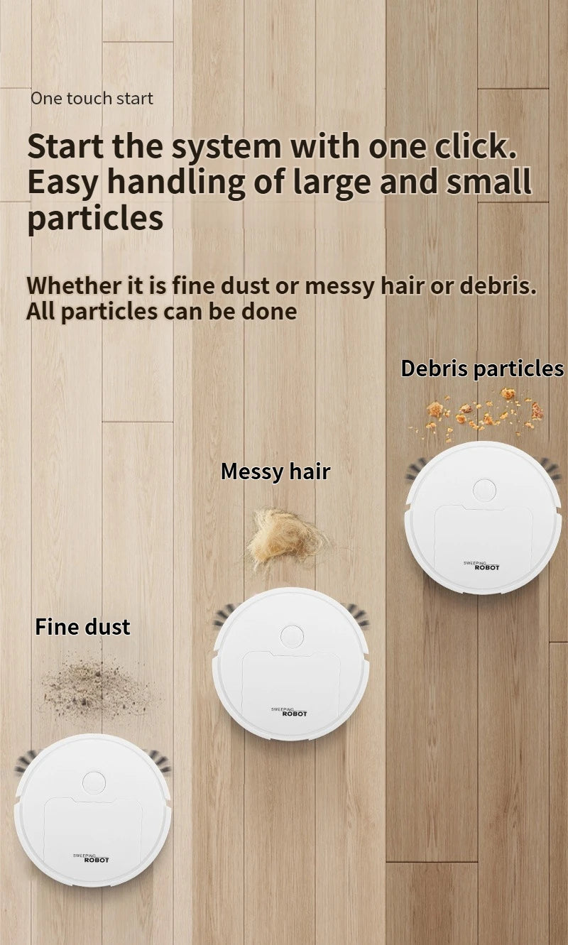 Robot spazzante a aspirazione 3 in 1 Mini spazzatrice automatica