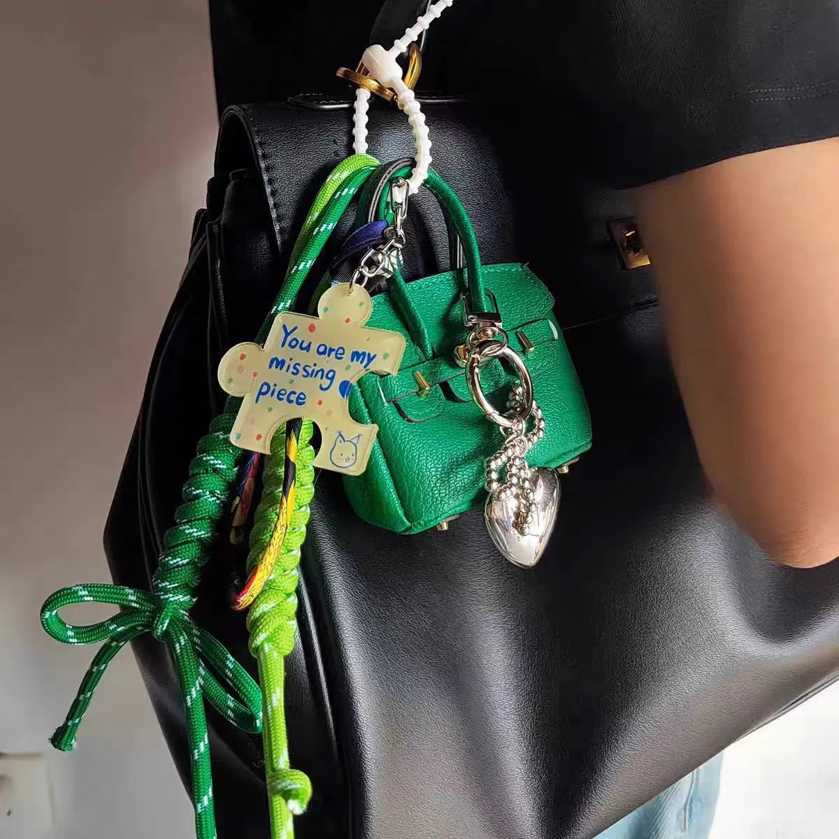 1+1 Gratis Birkin Inspiriertes Mini-Handtasche - Taschenanhänger mit Lanyard