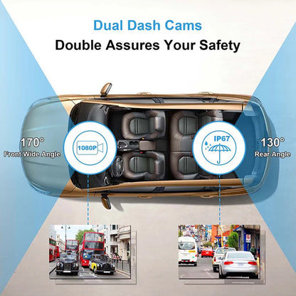 Car WiFi Full HD 1080P Dash Cam with Night Vision and GPS Logger