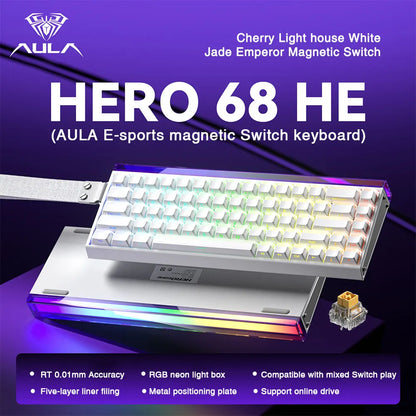 Mechanical Gaming Keyboard 68 Key RGB Compact Esports