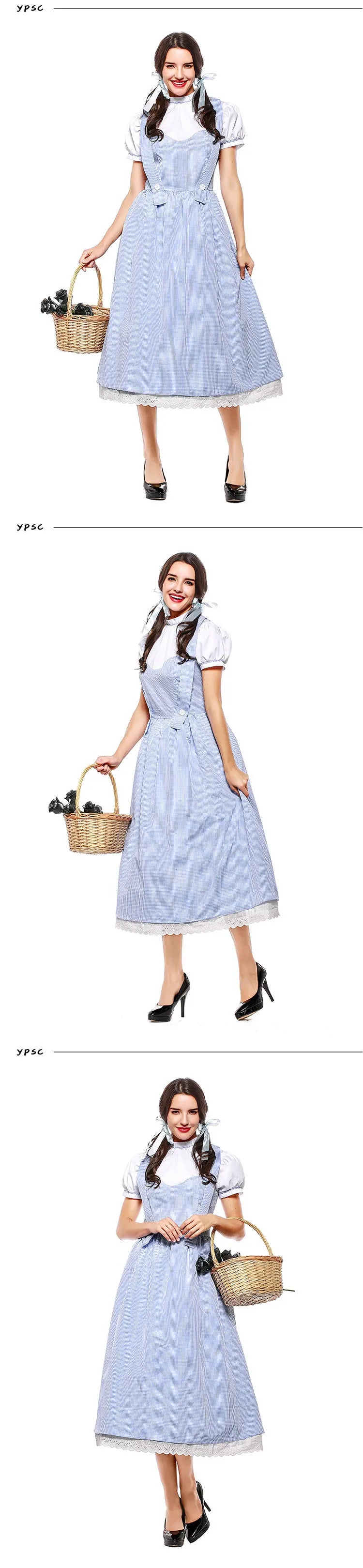 Tovenaar van Oz Dorothy Alice Halloween-sprookjeskostuum, actricekostuumjurk voor vrouwen 2026