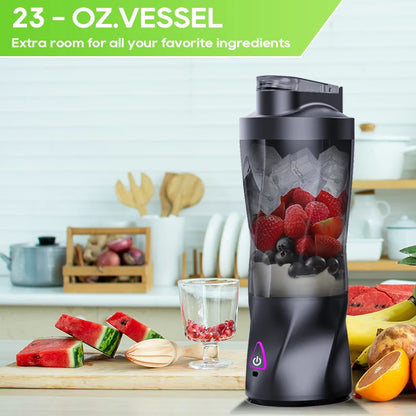 Extracteur portable Rechargeable USB 700 ml Mixeur à smoothies Bouteille de voyage extérieur été 2026 à emporter