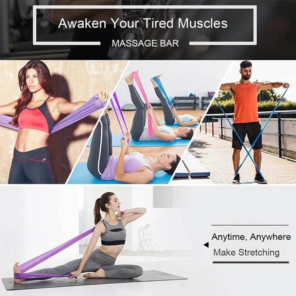 Widerstandsband-Set Elastische Trainingsbänder Heimfitness