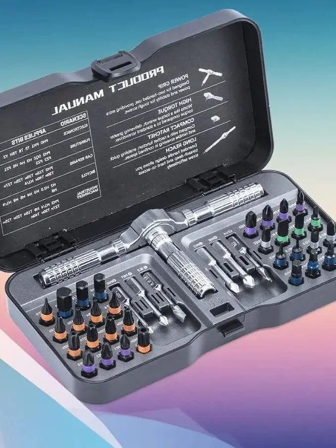 Schroevendraaier Bit Set Magnetisch Chroom-Vanadium Staal Handgereedschap Kit Voor Huisreparaties Herfst 2025 Cadeau Idee