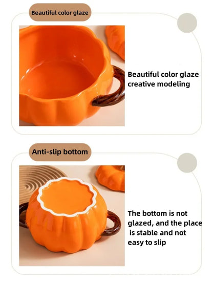 Keramische Soepketel Pompoendeksel Porselein Groot Herfst 2025